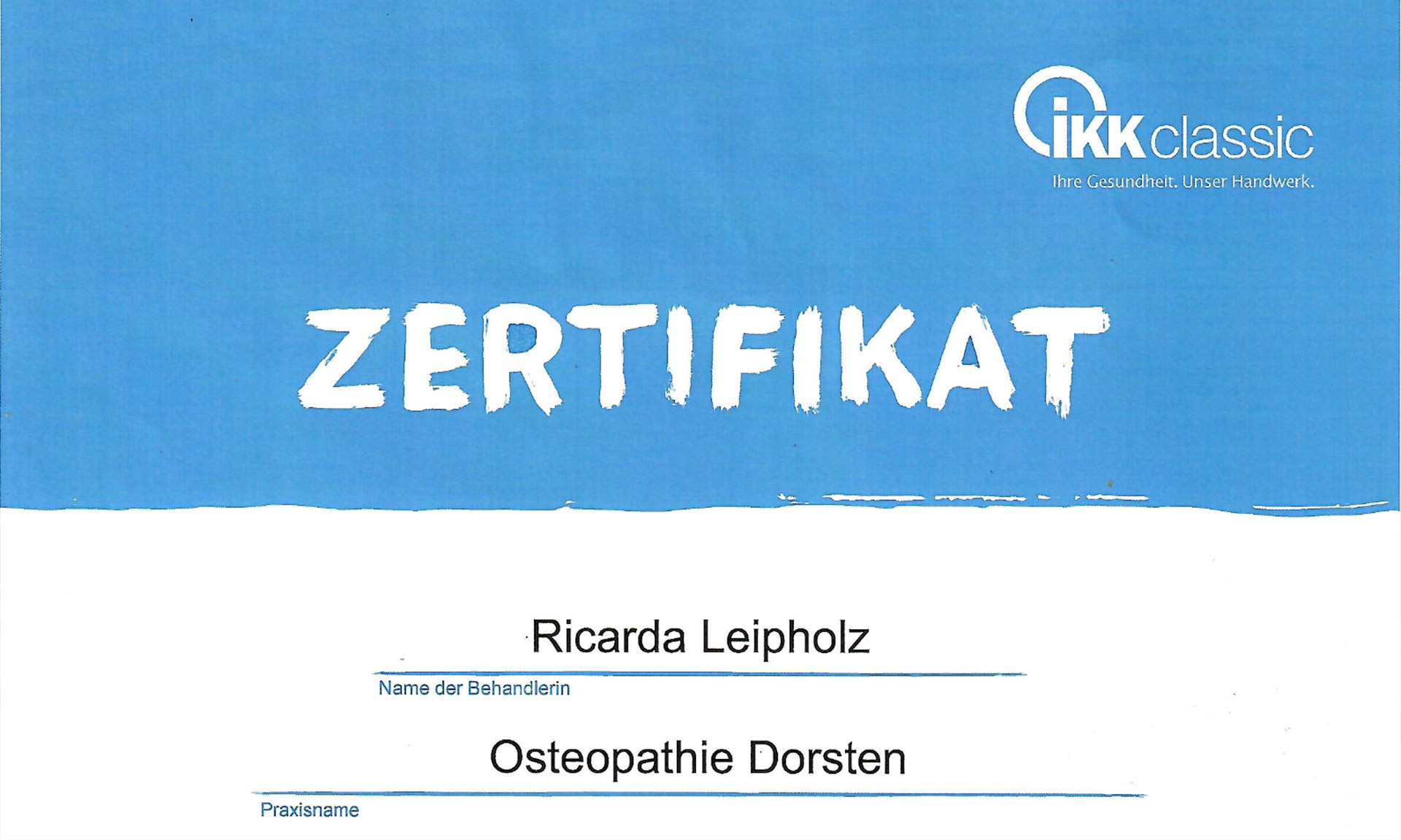 zertifikat